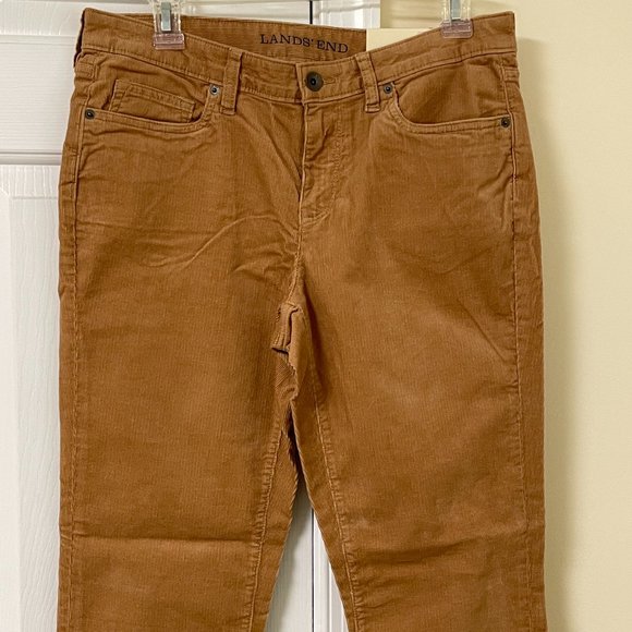 Lands' End Pants - Lands' End Petite Mid-Rise Straight Leg Corduroys NWT